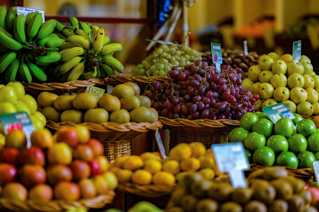 fruit, market, fruits